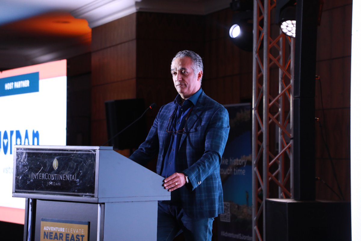 VisitJordan's tweet photo. AdventureELEVATE Near East with the theme of “Sharing Fierce Wisdom,” has started today in Amman. Welcoming over 175 delegates who have been exploring the region and building important relationships #KingdomOfTime #AENearEast23 #AdventureELEVATE #VisitJordan #AdventureIsJordan https://t.co/XPyWB3Vj3J