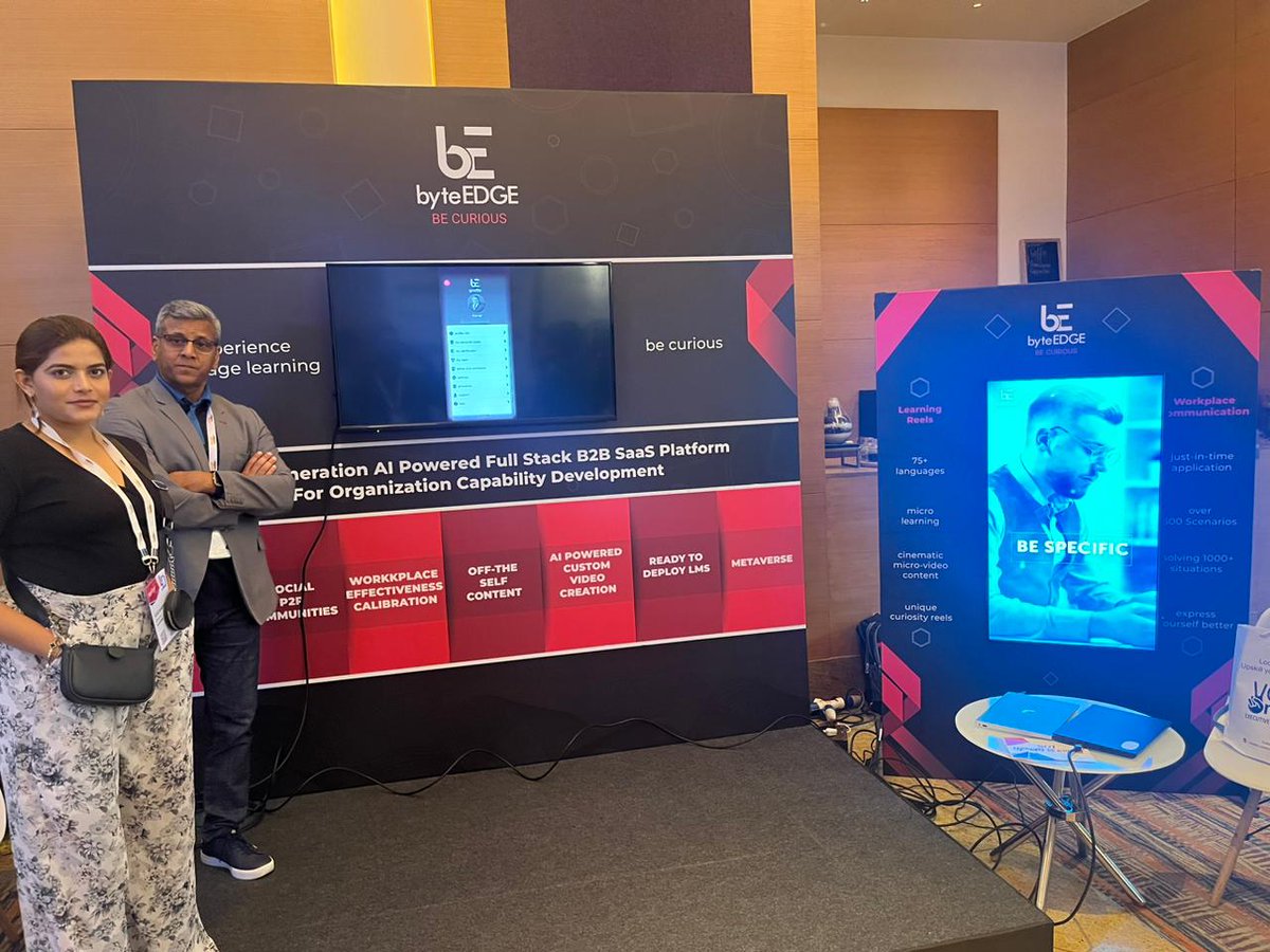 byteEDGE_L's tweet photo. 🌟 Discover the power of Bella at byteEDGE's stall S5 at #PMLnDIN by @PeopleMatters2. Witness the magic of better workplace communications with Bella! 🚀 #WorkplaceCommunication #TransformingWorkplace #LiveDemo https://t.co/VajM5DokG1