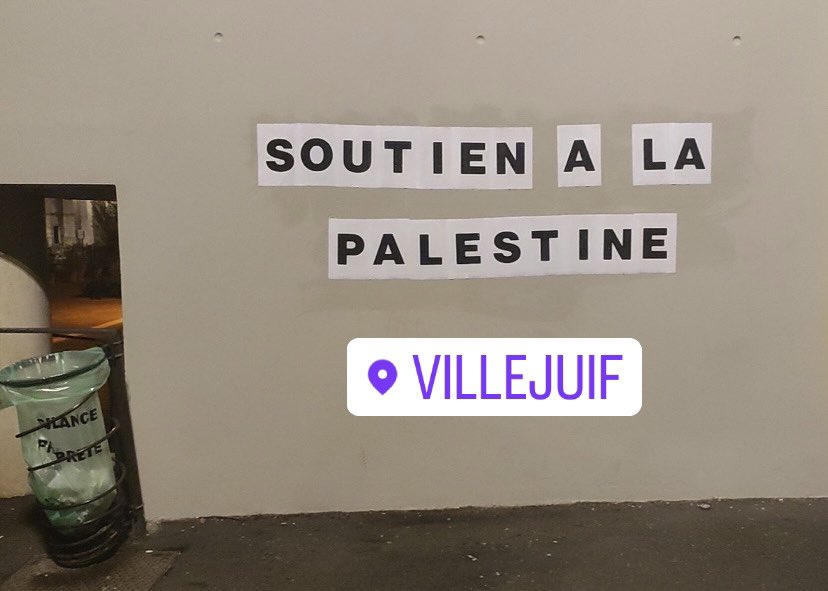red_jeunes's tweet photo. Des jours que #Gaza est sous les bombes.

Et le Gouvernement croit pouvoir faire taire ceux qui défendent les droits des palestiniens ?

Malgré l’interdiction, des milliers de personnes se sont rassemblées à Paris.

De Cergy à Villejuif, les murs crient soutien à la #Palestine 🇵🇸 https://t.co/Jioa8joYGP