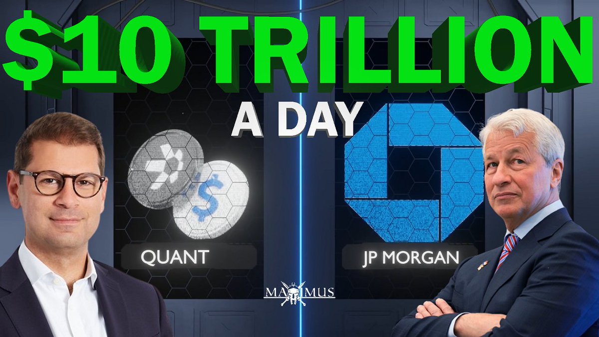 💣QUANT QNT - JP MORGAN 10 TRILLION IN PAYMENTS PER DAY - THE QNT CONNECTION #QNT #ISOTC307 $QNT

*Shoutout with thanks to <a href="/QUANT_PAPA_/">QUANT PAPA</a> for the research*

youtube.com/watch?v=yXdy-7…