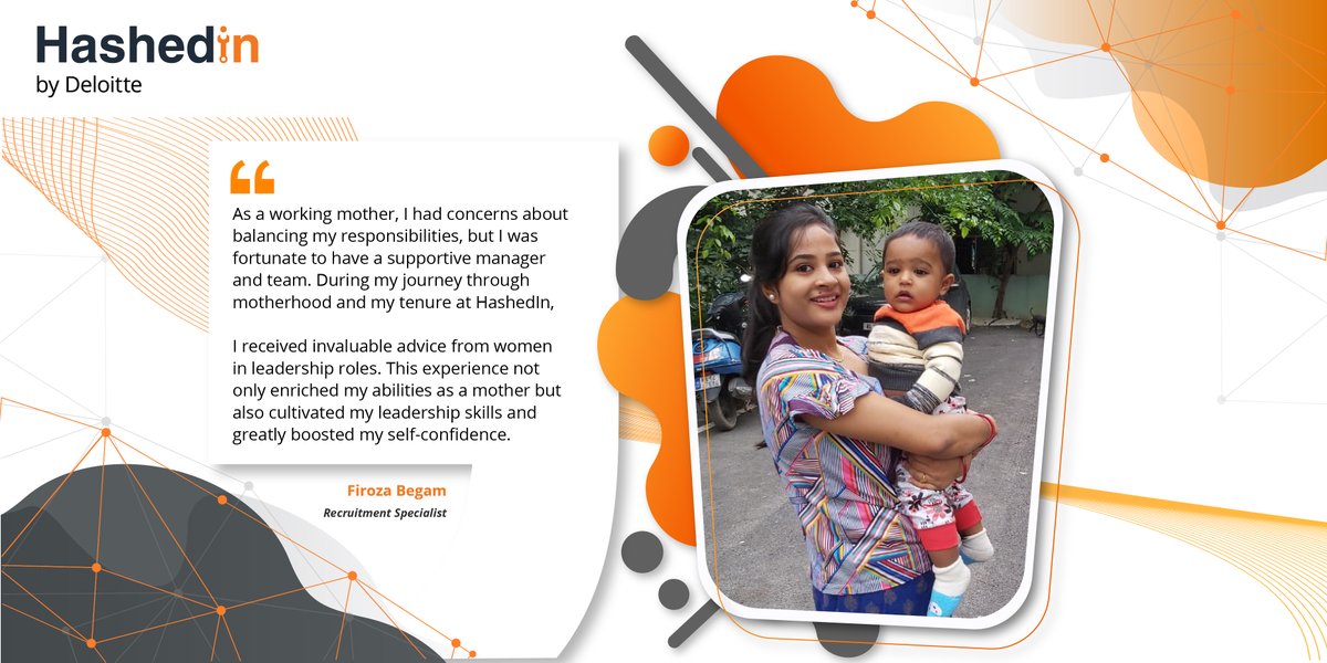 HashedIn's tweet photo. Meet Firoza Begam, a Recruitment Specialist who excels in her dual roles as a Hasher and a mother. She proves that with the support of a nurturing environment, excellence isn't just an option, but a consistent milestone.

#HashedIn #Work #Culture #GPTW #HashersStories https://t.co/Hxhg8o041E