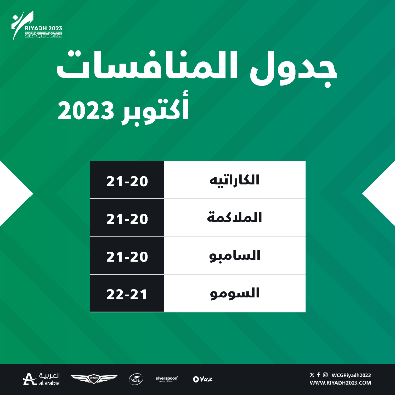 WCGRiyadh2023's tweet photo. #الرياض2023 مُستعدة للحدث 🤩

7️⃣ أيام تفصلنا عن انطلاق #الألعاب_العالمية_القتالية⁩ ⏳
