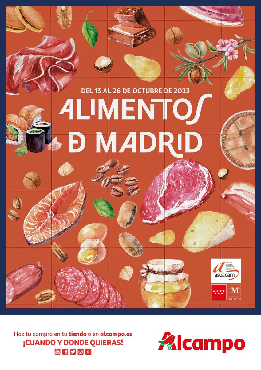 Del 13 al 26, los alimentos de Madrid en <a href="/alcampo/">Alcampo</a>  de  la mano de <a href="/aseacam/">Aseacam - Comunidad de Madrid</a> 
#GrupoAlbe acompaña a otras empresas del sector agroalimentario en esta campaña que pone en valor la calidad del producto elaborado en nuestra comunidad 
#LácteasDelJarama #SiemrpeContigo #SiempreAdelante