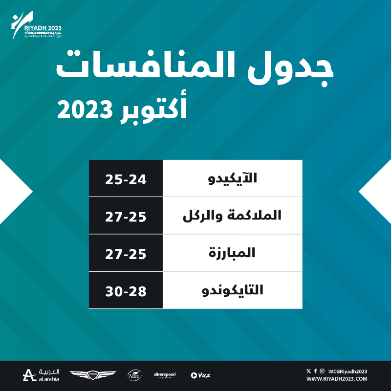 WCGRiyadh2023's tweet photo. #الرياض2023 مُستعدة للحدث 🤩

7️⃣ أيام تفصلنا عن انطلاق #الألعاب_العالمية_القتالية⁩ ⏳