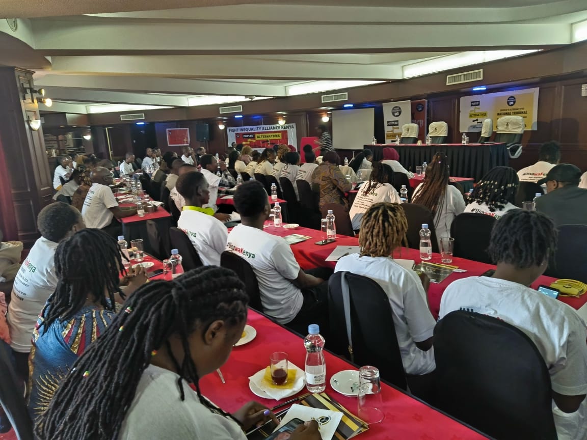 UzalendoSjc's tweet photo. We are currently attending @KenyaFIA People's Alternatives National Tribunal to petition the government to increase funding in public institutions, stop sovereign debt among other #UsawaDemands
#PeoplesAlternatives #Cancelthedebts #usawaKenya https://t.co/zTotQHFg6J