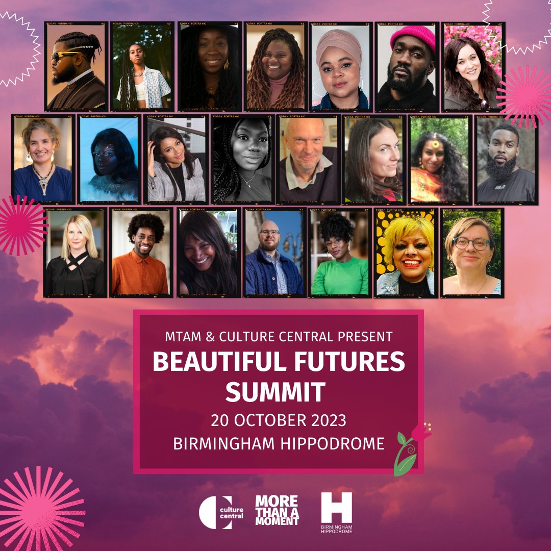 Just a few days left to secure your place at the More Than A Moment ‘Beautiful Futures’ Summit. We're joining forces with @CultureCentral to present this urgent, intersectional critical dialogue for the sector. Bookings close 18 Oct so don’t miss out! mtamgroup.co/day-two