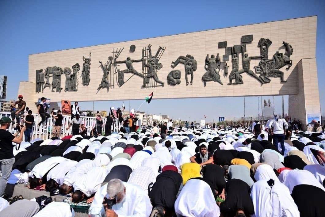 بالصور .. 
تظاهرات حاشدة في العاصمة بغداد تضامنا مع الشعب الفلـ.ـسـ.ـطـ.ـيـ.ـني

#التيار_الصدري