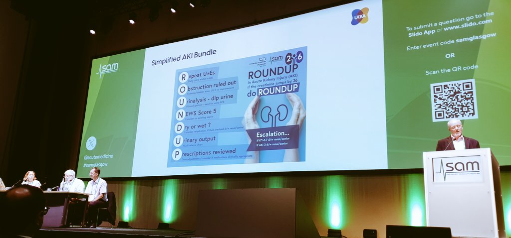 Nehemiah Edwards (@n_j_edwards) on Twitter photo Repeat U&Es ๐ฉธ
Obstructed? ๐ท
Urinalysis ๐ค
NEWS > 5 = ?Sepsis ๐ค
Dry ๐ซ  or Wet ๐ฆ
Urine Output ๐
Prescriptions Reviewed ๐
If the creatinine rises by >26, #ROUNDUP.  #AKI #Bundle #Mnemonic #SAMGlasgow <a href="/acutemedicine/">SAM Online</a> Repeat U&Es ๐ฉธ
Obstructed? ๐ท
Urinalysis ๐ค
NEWS > 5 = ?Sepsis ๐ค
Dry ๐ซ  or Wet ๐ฆ
Urine Output ๐
Prescriptions Reviewed ๐
If the creatinine rises by >26, #ROUNDUP.  #AKI #Bundle #Mnemonic #SAMGlasgow <a href="/acutemedicine/">SAM Online</a>