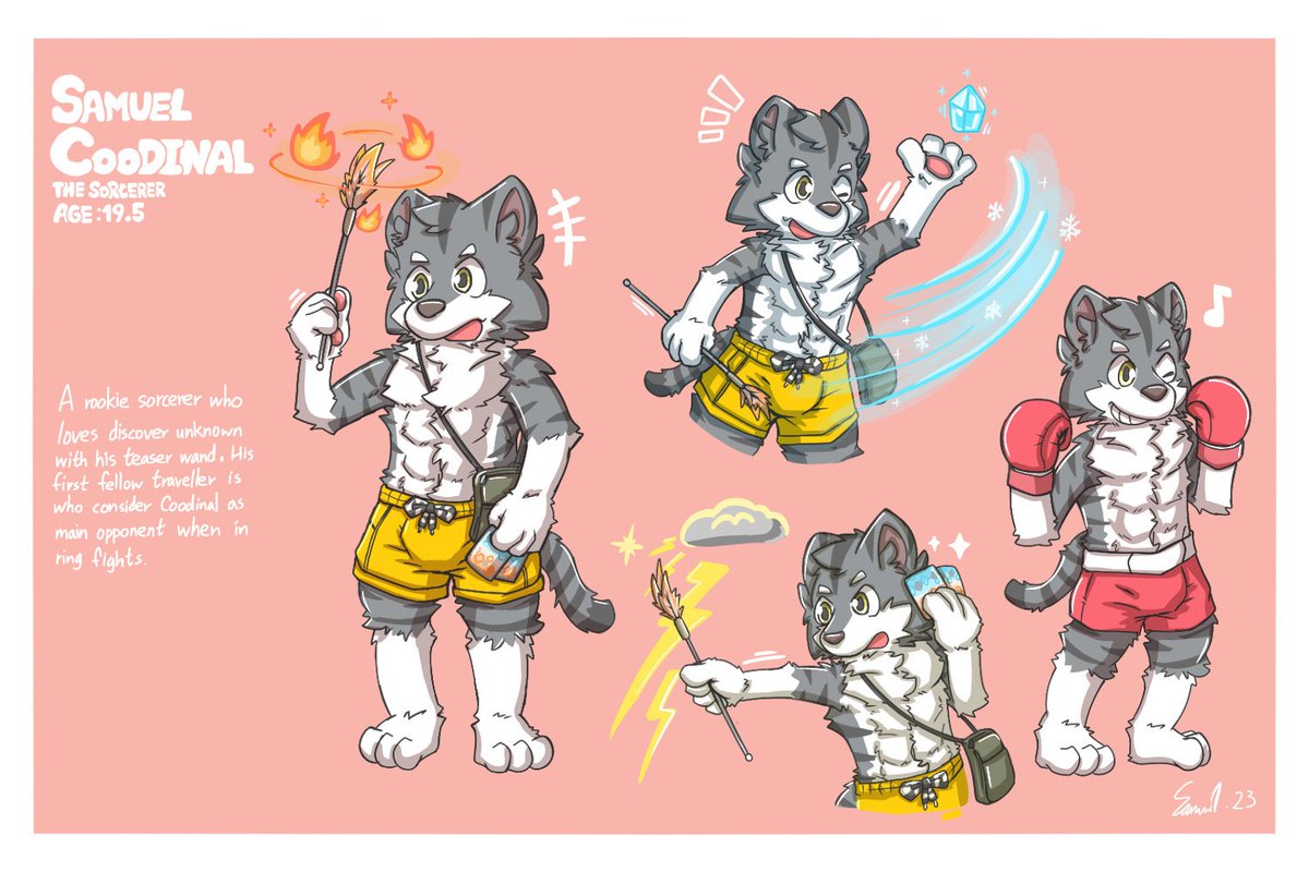 Samuel Vesper😾🥊+ Coodinal😺🪄🔜以茶會毛26 tweet media