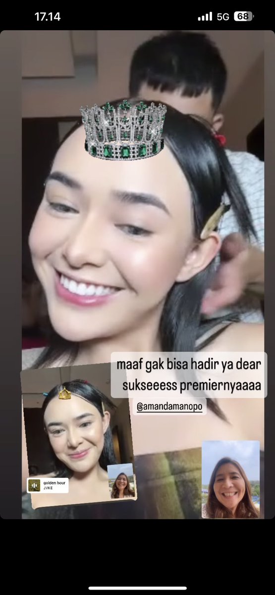 harahere123's tweet photo. Sukses n lancar premiernya ya nok 💜

#AmandaIndigoPremier
#IndigoMovei https://t.co/8bDWNQxzLq