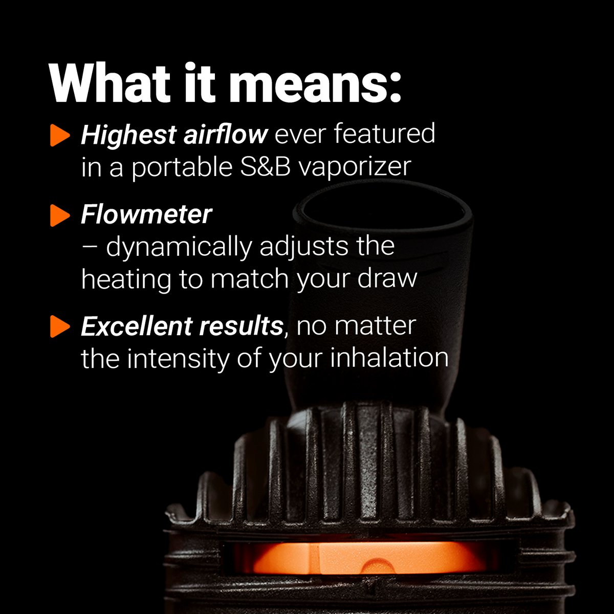 storz_bickel's tweet photo. Be prepared to be blown away by the unrestricted and free flow of cool, tasty vapor!

#venty #airflow #gowithyourflow #storzandbickel https://t.co/m8Dt5O4fUK