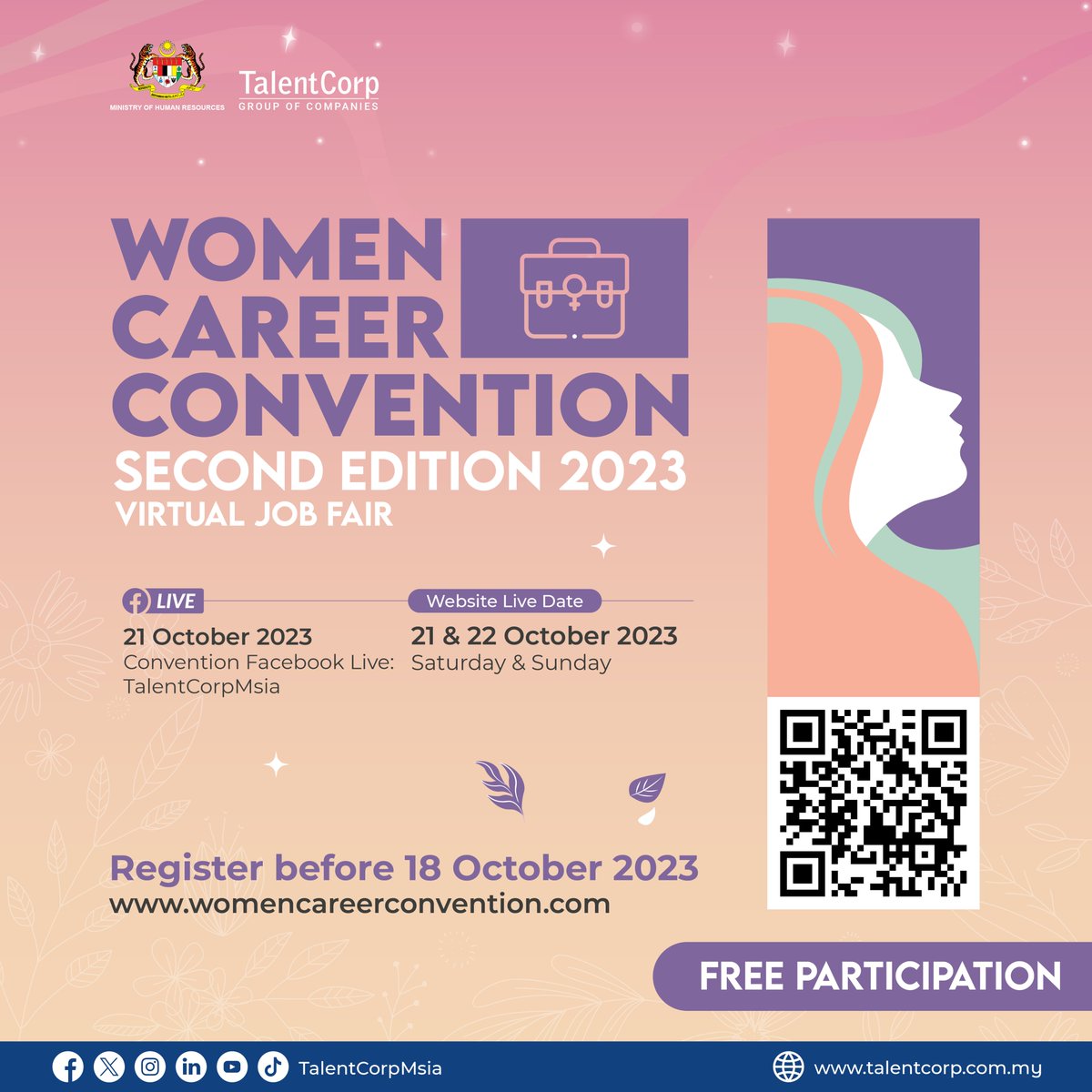 TalentCorpMsia's tweet photo. 👋🎉 The Women Career Convention is just around the corner, and #TeamTalentCorp recently conducted a comprehensive briefing with the companies participating in our virtual job fair. 

This session was held to ensure that YOU, our valued attendees, have the best possible experience while navigating through the virtual job fair platform. The participating companies have put in great effort to tailor job opportunities that cater to diverse skills, experiences, and career aspirations.✨ No matter where you are in your professional journey, there will be something for you at the virtual job fair.

Thank you to our partners - HSBC, GBG Malaysia, AirAsia, RHB Bank, Micron, BP, Cognizant, Hire.Seniors, Gamuda, TDCX, Motorola Solutions, Asia Pacific University of Technology & Innovation (APU) and many more who are supporting our Women Career Convention’s Virtual Job Fair!🙏

Whether you are a talent or company, sign up TODAY for the Women Career Convention (WCC) Virtual Job Fair, which will go live on the 21 and 22 October, 2023, for FREE! 

Empower your journey to success! 📝Register NOW at https://t.co/bCE7rM1ty5

#wcc2023
#womencareerconvention