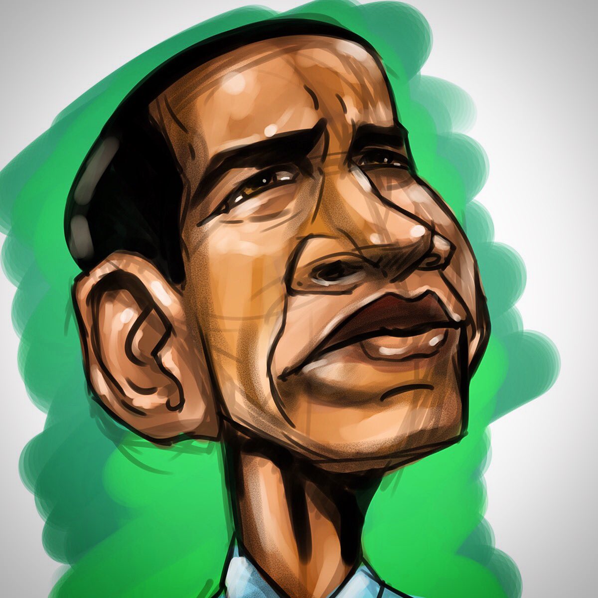 MichaelClarida's tweet photo. Caricature portraits done on the @surface are simply presidential! Surface can draw!!! #surface #caricature #President #Microsoft https://t.co/UDI0WnHF7j