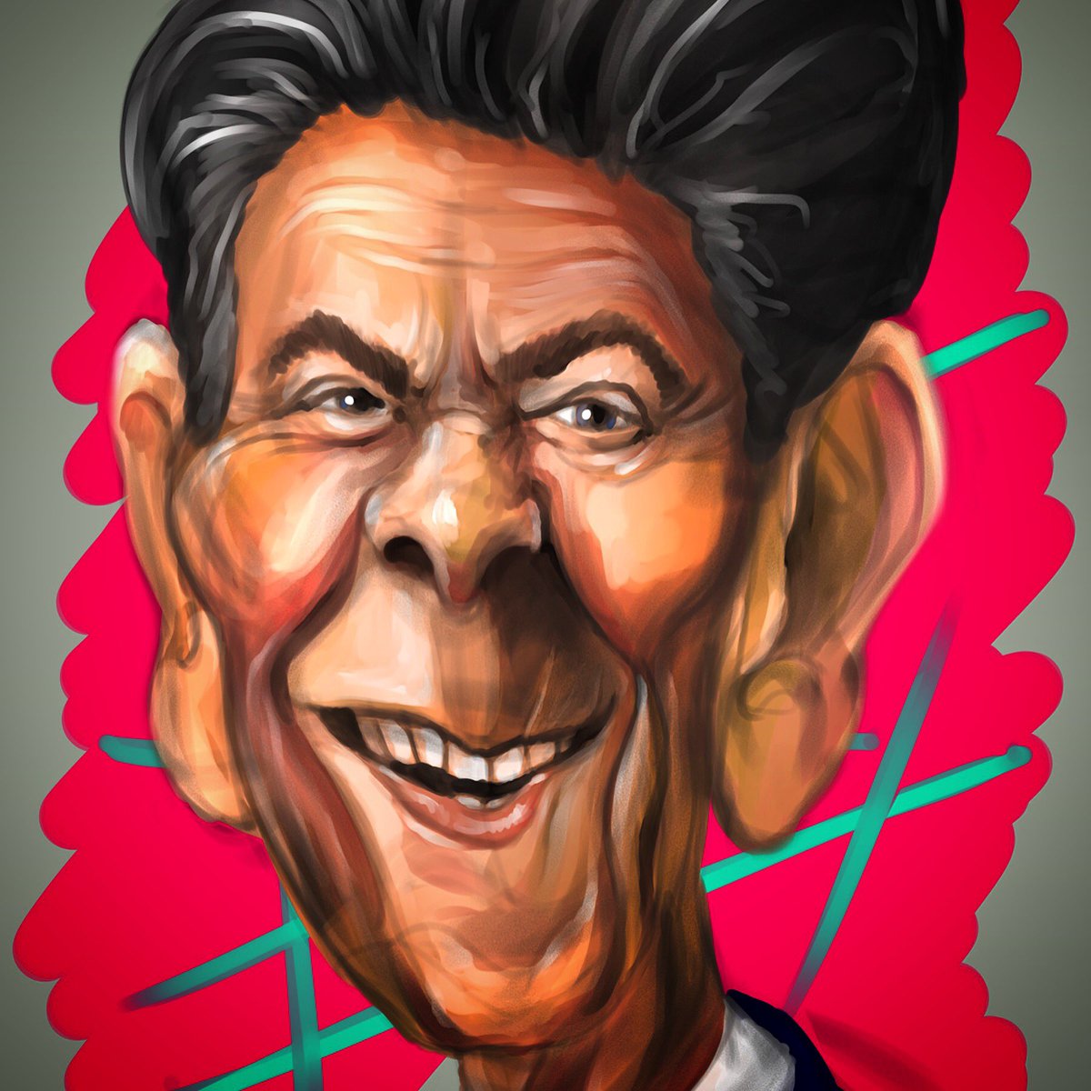 MichaelClarida's tweet photo. Caricature portraits done on the @surface are simply presidential! Surface can draw!!! #surface #caricature #President #Microsoft https://t.co/UDI0WnHF7j