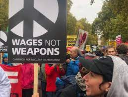 Things there is no money for:
Wages
the NHS
education
decent housing
proper welfare benefits
free school meals

Things there is is money for:
Supporting Israel in killing Palestinians
supporting the US in its regime-change Ukraine war
the military
Trident
#WagesnotWar