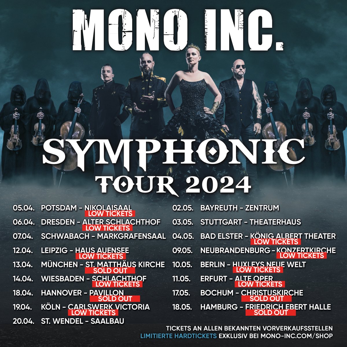 mono_inc's tweet photo. Munich SOLD OUT!
We are very much looking forward to a full St. Matthäus Church and to making it shake together with you.
#monoinc #symphonictour2024 #munichsoldout #lowtickets #seeyouthere https://t.co/uBJtHfMEtN