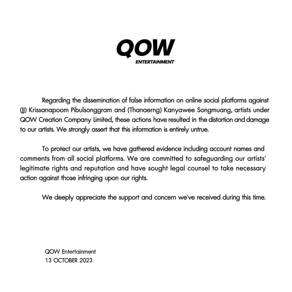QOW Entertainment tweet media