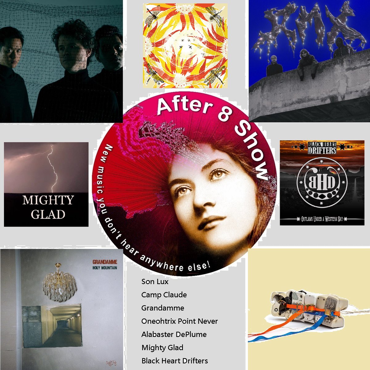 Part 1 of tonight's show - 8 till 9 on the Crowzone!

<a href="/sonlux/">Son Lux</a> <a href="/CampClaude/">Camp Claude</a> <a href="/GrandammeMusic/">Grandamme Music</a> oneohtrix point never (<a href="/0PN/">oneohtrix point never</a>) <a href="/a_deplume/">Alabaster dePlume</a> @mightygladmusic <a href="/BlackHeartDrift/">Black Heart Drifters</a> (1/4)

tunein.com/radio/CrowZone…