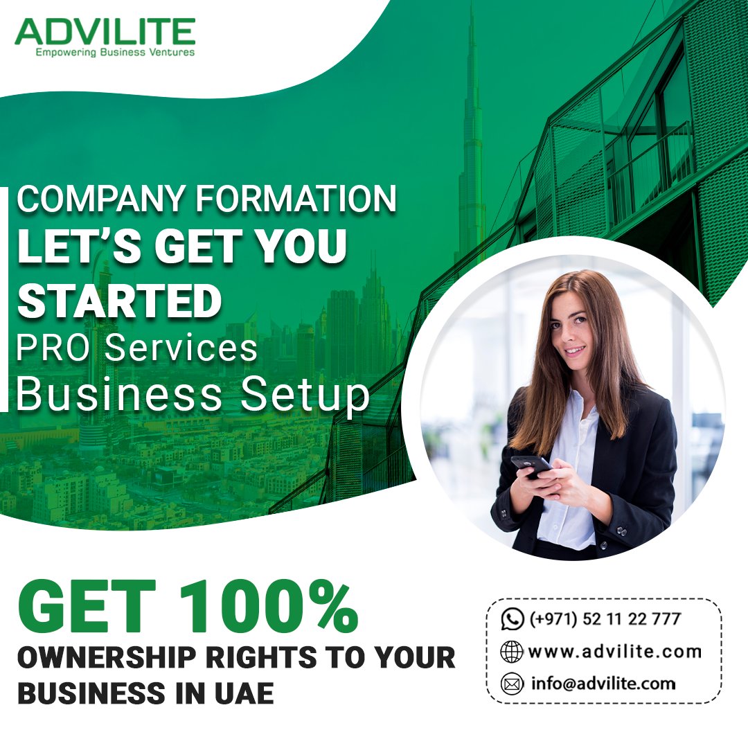 advilite's tweet photo. Let's make it happen! Our PRO Services and Business Setup pave the way for you to secure 100% Ownership rights to your venture. #advilite #dubaibusiness #dubai #uae #uaebusiness #businesssetup #businesssetupdubai #businesssetupinuae #businesssetupindubai #companyformation https://t.co/8j4NUcTtlE