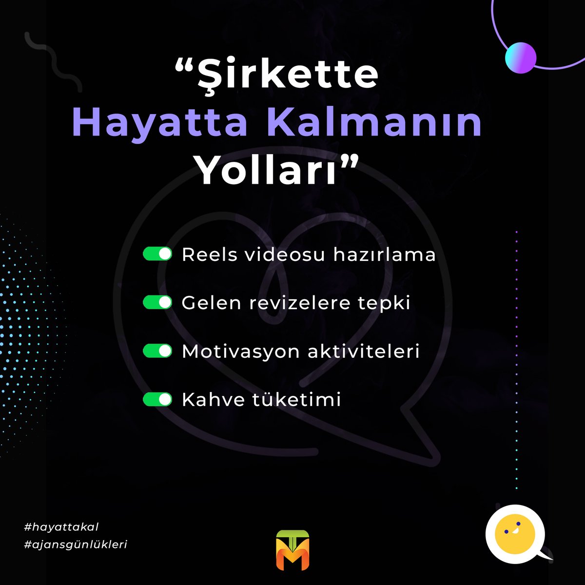 Şirkette hayatta kalmanın yolları...

👉🏻Bizimle iletişime geçebilirsiniz!...

📞 0532 069 92 44

🌐teknomina.com

#teknominabilişim #bilişimşirketi #hayattakalma #webtasarım #yazılım #dijitalpazarlama #sosyalmedyayönetimi #eticaretsözlük #eticaret