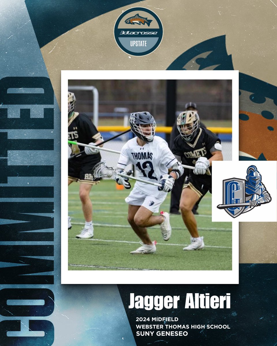 3dUpstate's tweet photo. Congratulations to Jagger Altieri (Webster Thomas, HS) on his recent commitment to attend SUNY Geneseo!!
@3dLacrosse
#3dFamily #3ddifference #2024 #Grinder #Upstate #3don2 https://t.co/U2uHcfPLtE