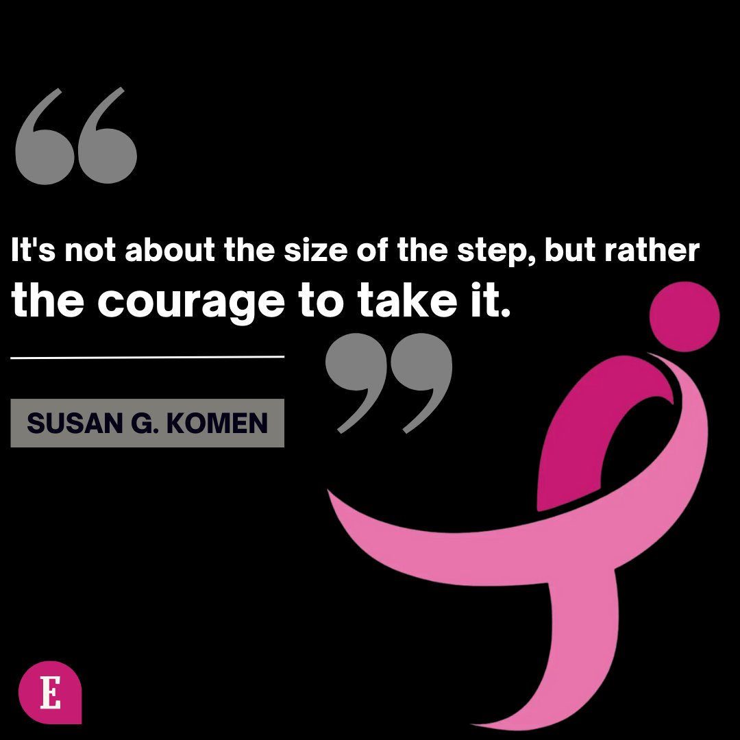 Inspirational words from the honorary Susan G. Komen.

#QOTD #BreastCancerAwarenessDay