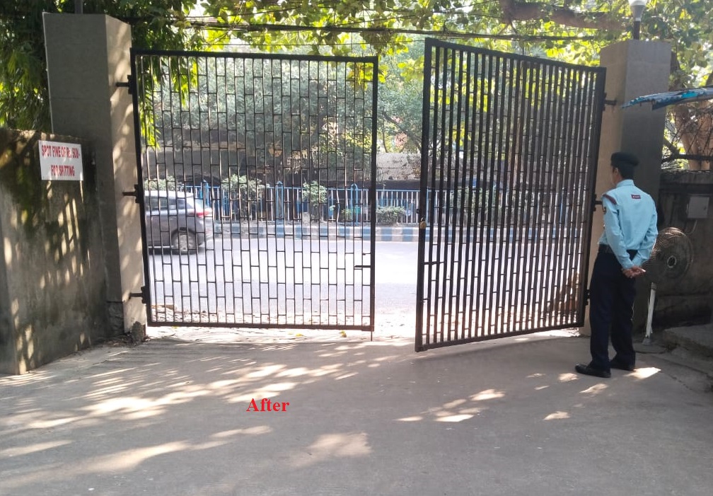 Under the #SpecialCampaign3.0, Implementation Phase, the entrance of the 2B Campus of IACS was cleaned on 13.10.2023.#SwachhataHiSeva @SecretaryDARPG @SecretaryDST @IndiaDST @DARPG_GoI