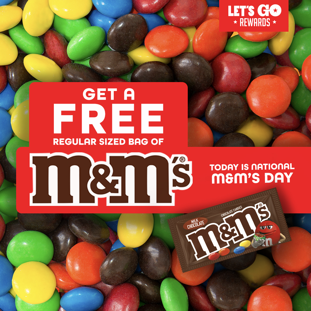 JacksonsStores's tweet image. Today's not just Friday the 13th, it's National M&amp;amp;M's Day! 🔴🔵🟤🟢🟡🟠

Make your Friday the 13th less spooky and more colorful by treating yourself to a FREE bag of @mmschocolate. 

Scan Let's Go Rewards to redeem on 10/13/23. Let's Go! 🔴🔵🟤🟢🟡🟠#MMSday #Fridaythe13th #MMS
