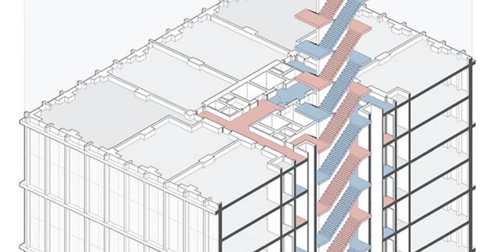 RIBA's tweet image. Second staircases: which way now?

Safety in residential blocks has won a victory with the lowering of the threshold to 18m for second stairs. Now the industry must tackle the practicalities (via @RIBAJ): ow.ly/vavi50PVxKm