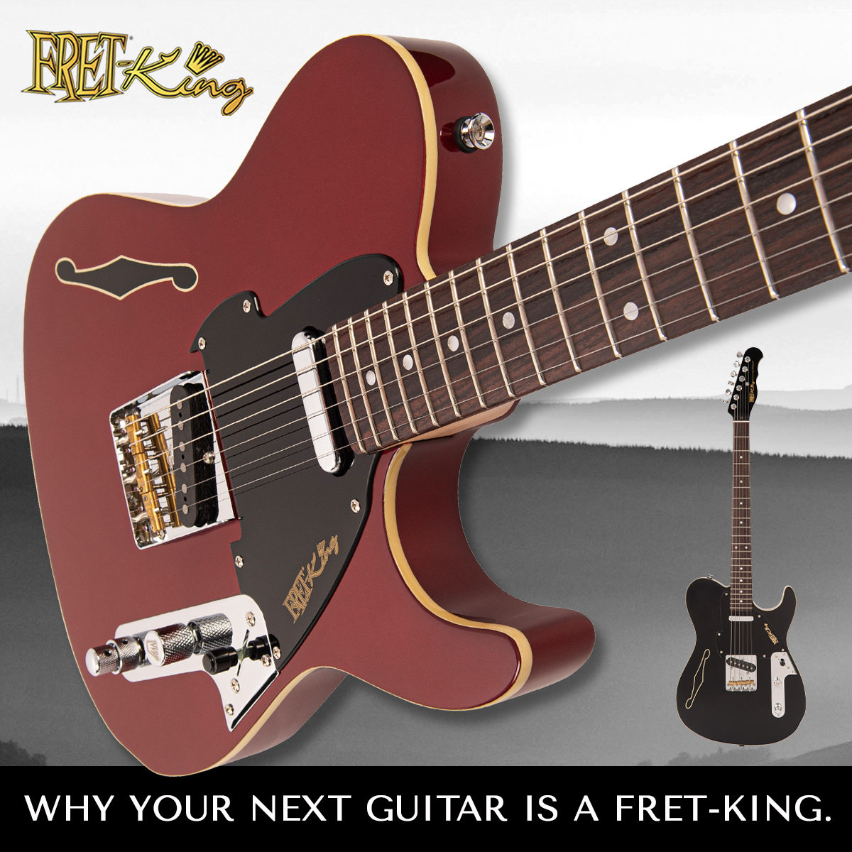 Fret-King® Country Squire Stealth fret-king.com