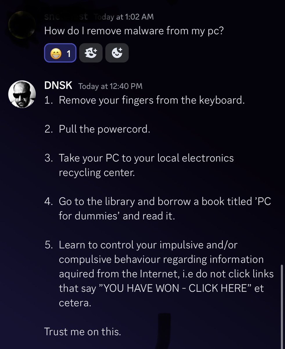 dnskse's tweet image. #pc #computers #pcsupport #firstlinesupport #helpdesk #IT #pcfordummies #humour #satire #sarcasm #irony #office #ITsupport #helpthemhelpthemselves #Insights #Mindfulness #datasecurity #CyberSecurity #webdeveloper #sysadmin #Computing #cutekitten123isnotapassword