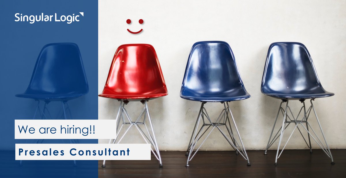 We are looking for a Presales Consultant to join our highly skilled presales and bidding team that participates in the presales process and composes customer proposals for large-scale Public and Private Sector solutions. Apply here: bit.ly/SLGPRCONS1023. 
#SingularLogicTeam