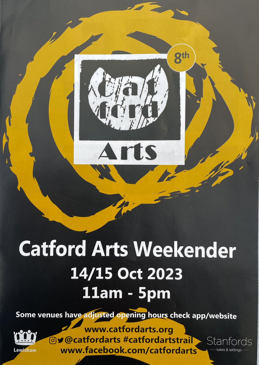 Lots happening in Catford this weekend! Get ready for So Last Century’s 2-day Vintage Fair at St Dunstan’s College. 50 traders in 2 big halls, with everything from mid 20 C furniture to designer clothes Also @catfordarts Trail featuring 66 designers at 9 venues @TeamCatford