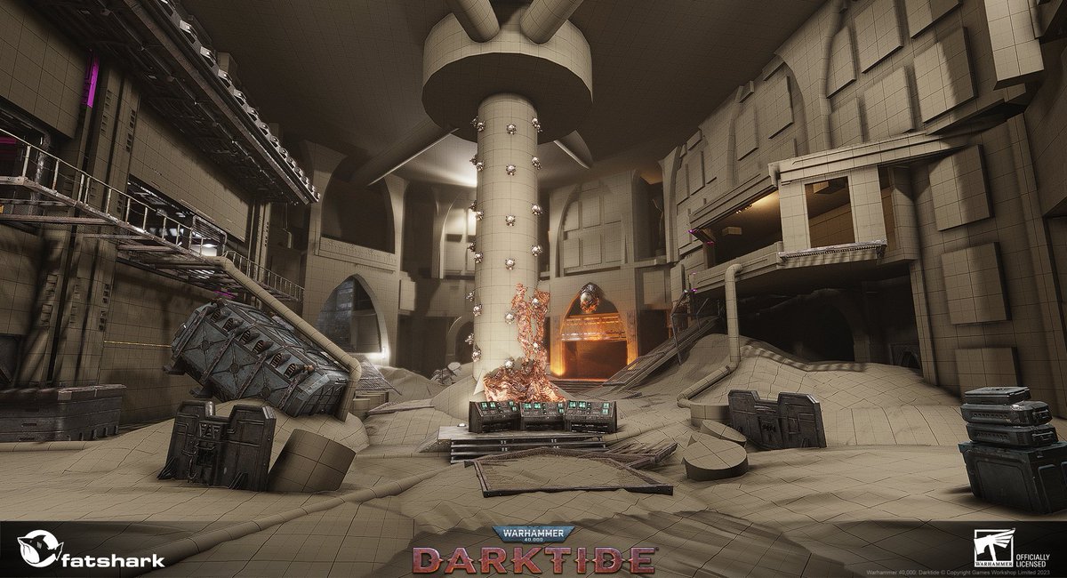 JakoMako51's tweet photo. This #blocktober I'm thrilled to share some of the #blockouts I've had the pleasure of working on for @Darktide40K ! 🔨💀🔥 (🧵1/2)

#leveldesign #gamedev #warhammer40k #warhammer https://t.co/nUgGGT4IHP