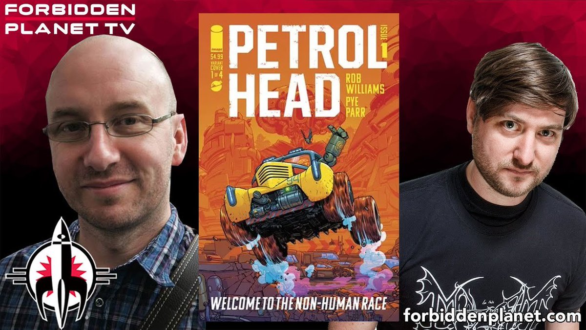Two willdy-talented 2000 AD alumni - writer supreme Rob Williams & master artist/designer Pye Parr - are launching an all-new, creator-owned Image Comics title like no other: Petrol Head! Full Interview youtu.be/f9XQzZicUUA @Robwilliams71 @PyeParr @ImageComics