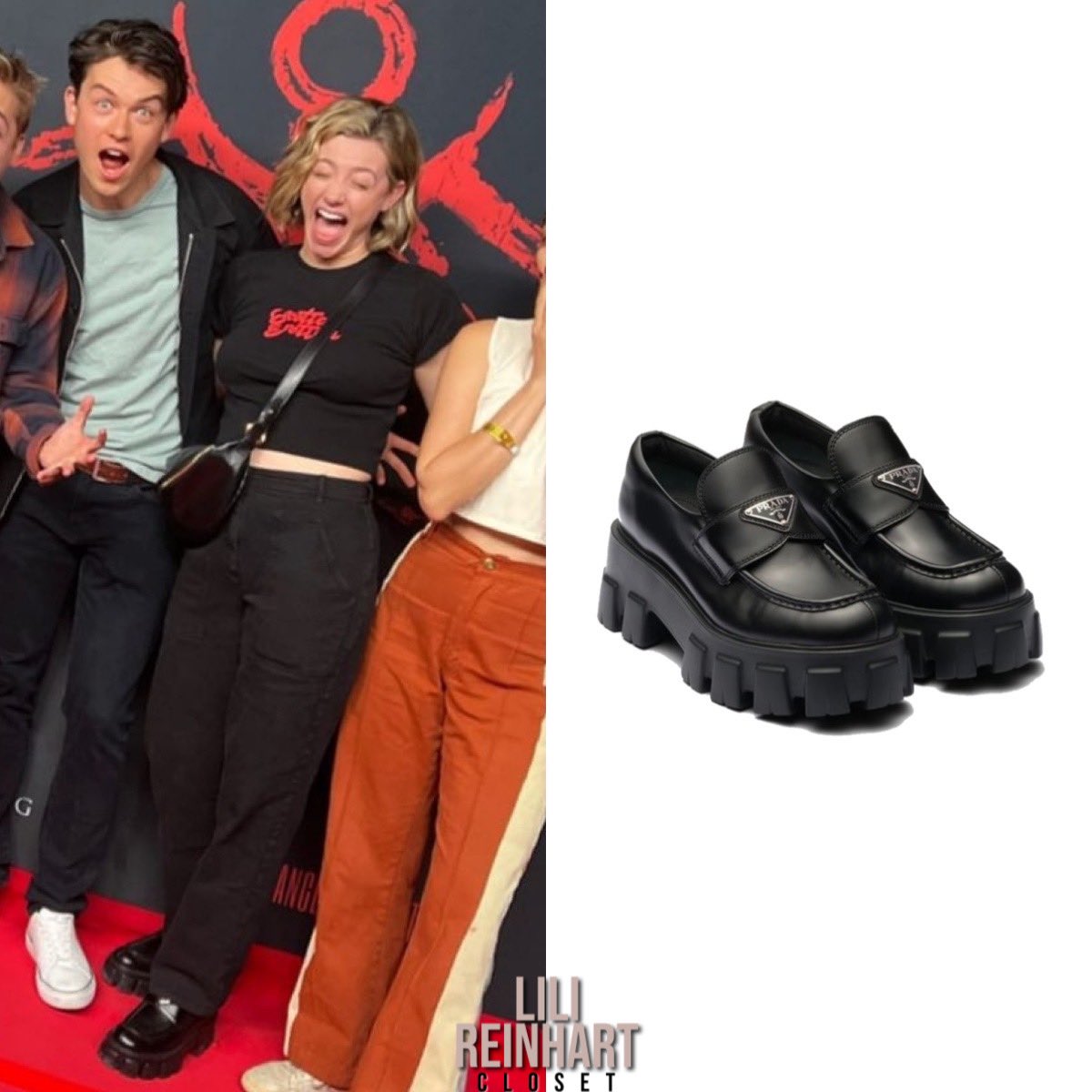 lilircloset's tweet photo. Lili wore her #RealisationPar ‘Exotica Erotica Tee’ ($69) and the #Prada ‘Brushed Leather Monolith Loafers’ ($1,270). She also carried the #Lancel ‘Origami S Crossbody Bag’ ($580) attending Angel Of Light LA. https://t.co/6eSlFYVaAW