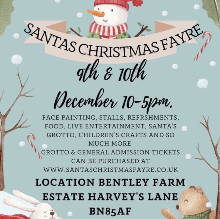 SAVE THE DATE SUSSEX 🎄
THIS EVENT IS AMAZING 🤩
Santaschristmasfayre.co.uk

#Eastsussex #sussex #christmasfayre #christmasfun #magicmirrorphotobooth