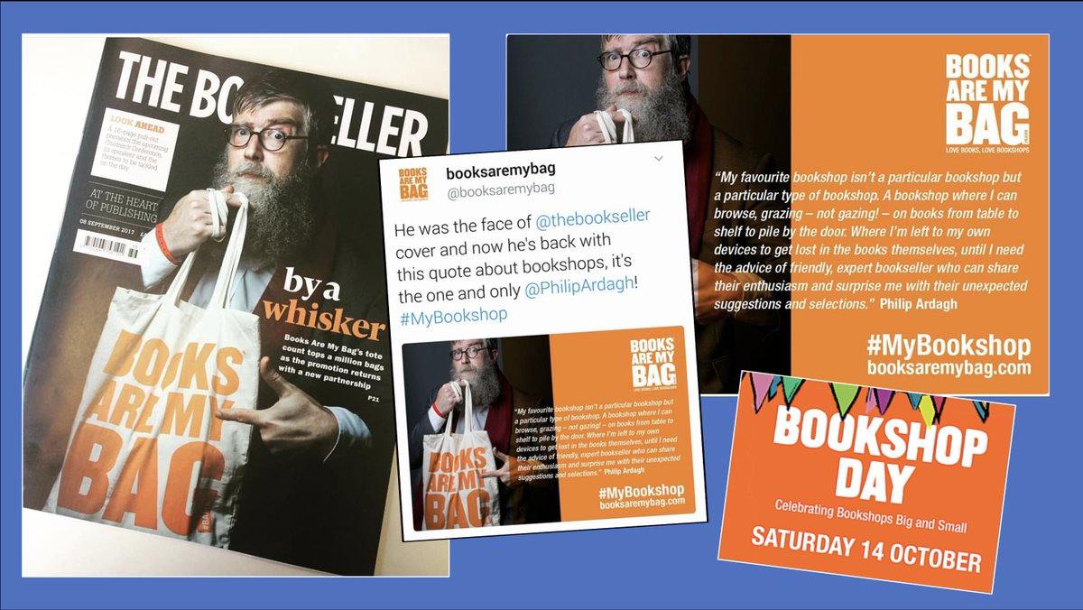 Philip Ardagh (@philipardagh) on Twitter photo Readers! Present-Buyers! Tomorrow, Sat 14th October, is #BookshopDay! Support your local bricks-and-mortar bookshop. I'll be popping into <a href="/RotherBooks/">Rother Books</a> to see Ian, ask for a few recommendations, and to spend some more of my <a href="/book_tokens/">National Book Tokens</a>. Be sure to visit yours. <a href="/booksaremybag/">Books Are My Bag</a> Readers! Present-Buyers! Tomorrow, Sat 14th October, is #BookshopDay! Support your local bricks-and-mortar bookshop. I'll be popping into <a href="/RotherBooks/">Rother Books</a> to see Ian, ask for a few recommendations, and to spend some more of my <a href="/book_tokens/">National Book Tokens</a>. Be sure to visit yours. <a href="/booksaremybag/">Books Are My Bag</a>