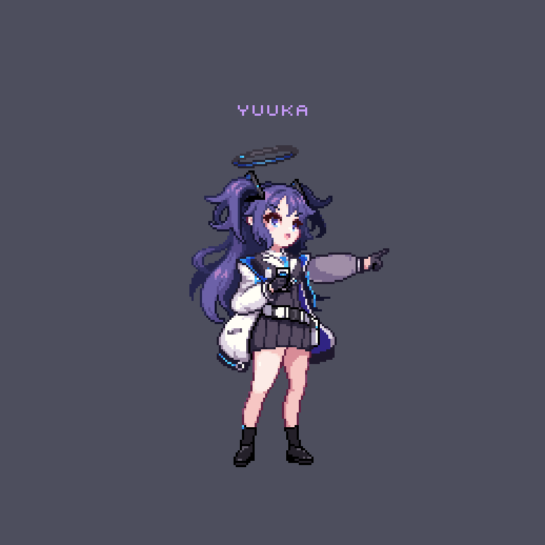 kkaebibi's tweet photo. #BlueArchive #ブルアカ #ユウカ #pixelart #ドット絵 

유우카 좋다..😊 https://t.co/U4INXIh0Rl