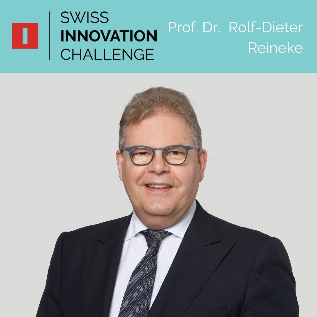 Dr. Rolf-Dieter Reinecke über die SIC:🗣️ «Wir sind überaus erfreut über die neunte Ausgabe unseres Wettbewerbs. Am 23. Oktober 2023 ist es soweit. Aus ursprünglich über 100 Teilnehmenden werden im finalen Pitch die drei Gewinner-Projekte ermittelt...»