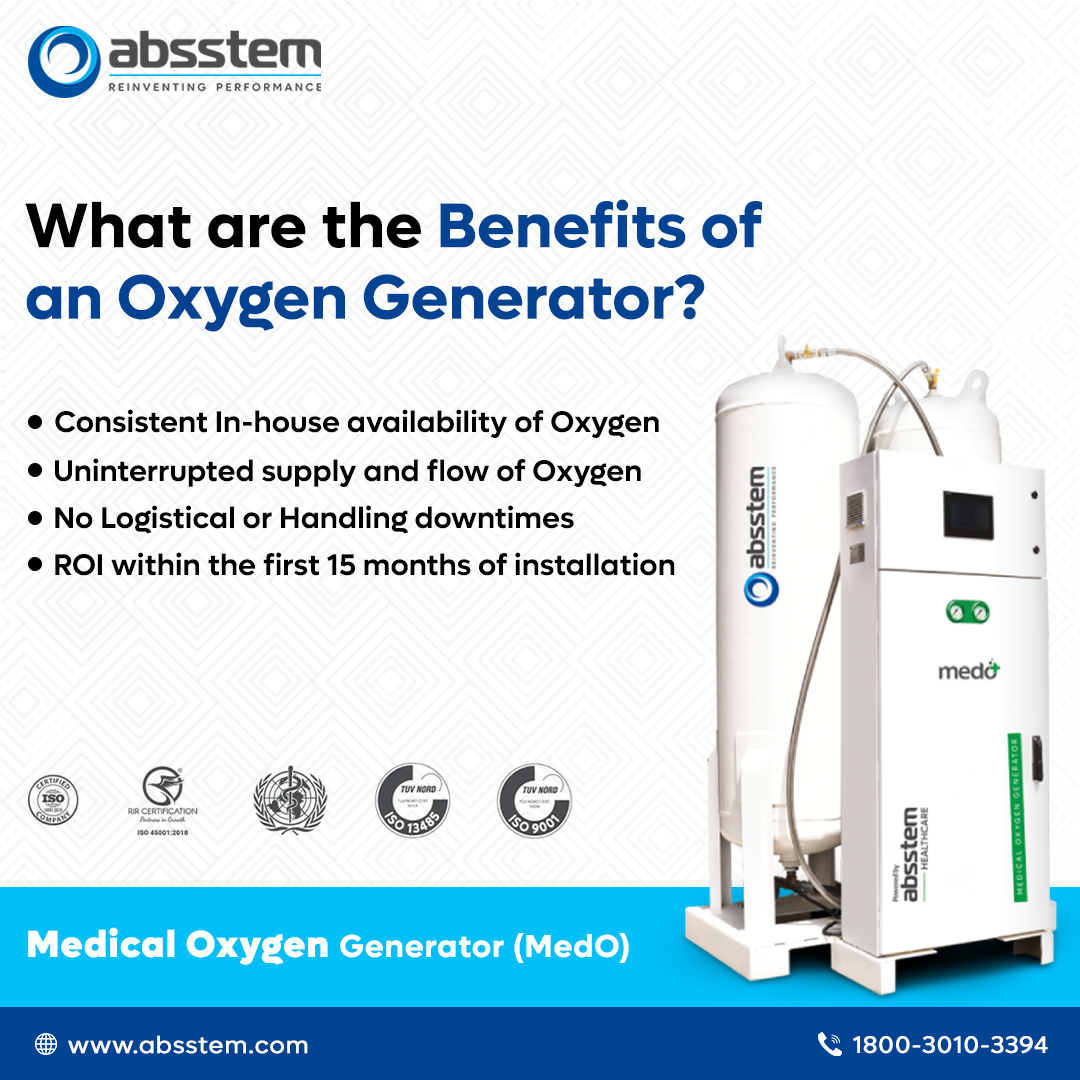 Curious about PSA Medical Oxygen Generators? 🏥 We've got you covered with some FAQs and answers to help you understand this life-saving technology better! 
visit: absstem.com/products-medo/
info@absstem.com, 1800 3010 3394
#FAQs #MedicalOxygen #HealthTech #Tips #Absstemtechnologies