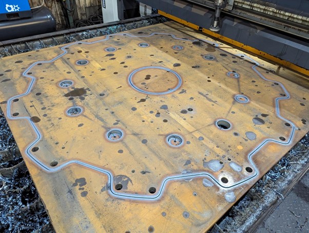 MurraySteelPro's tweet image. 50mm S355J2+N parts with 42mm and 20mm holes processed on the Tecoi #THOR #PlateProcessing machine.

Head over to our website to check out our full #SteelProcessing capabilities:
murraysteelproducts.com

#SteelServices #Steel