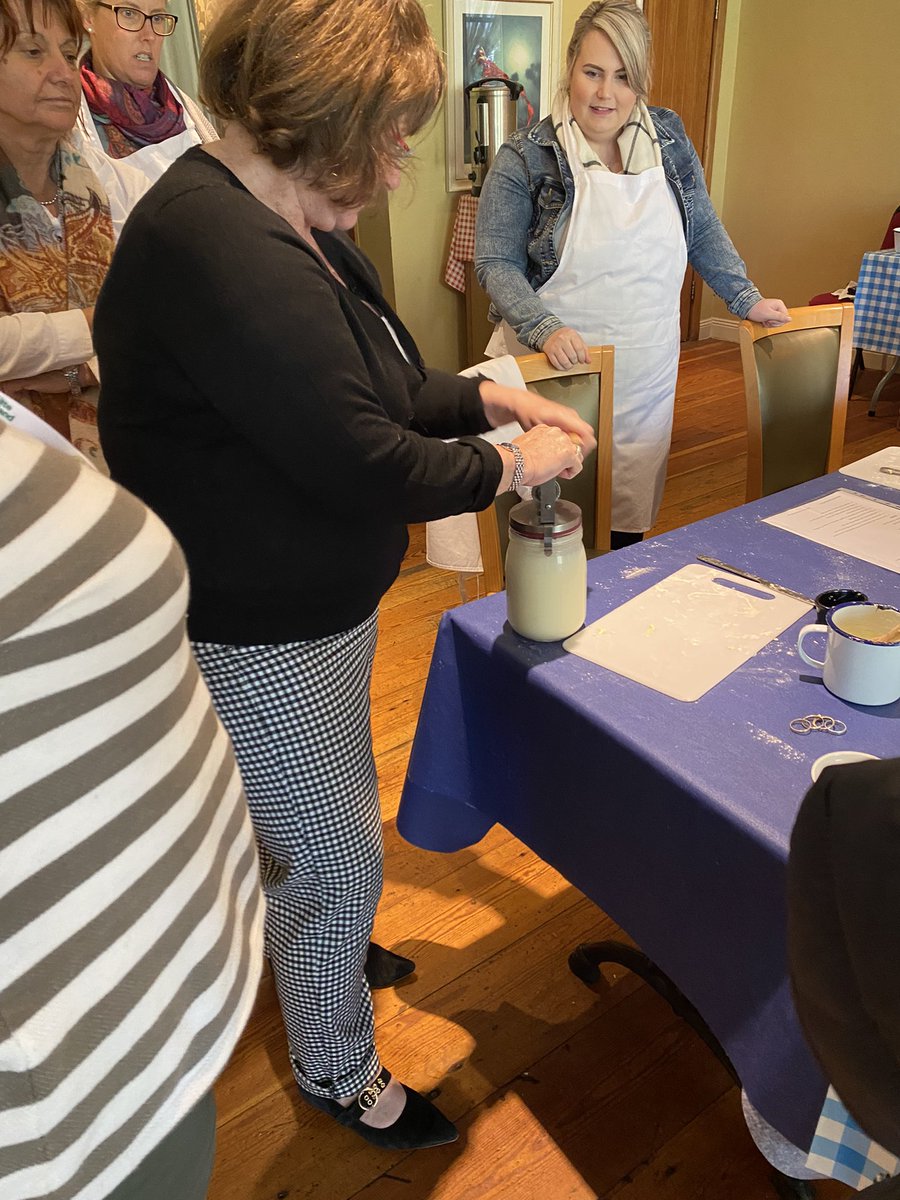 Working for our lunch with Mary and Carmel of the Irish Bread Soda Way <a href="/clewbayhotel/">Clew Bay Hotel</a>  #IrishHotels #AuthenticIreland #Mayo #FAMTrip