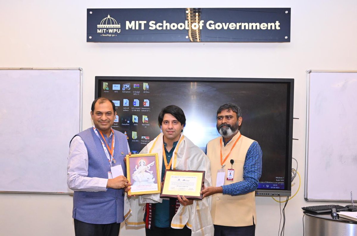 mit_sog's tweet photo. Exciting afternoon at MIT-SOG! We had the pleasure of hosting Shehzad Poonawalla, National Spokesperson of BJP, for a dynamic interaction with our brilliant #MIT_SOG students today
#MPG #MPG19 #MIT #MITSOG #ShehzadPoonawalla https://t.co/RhV6SR1chu