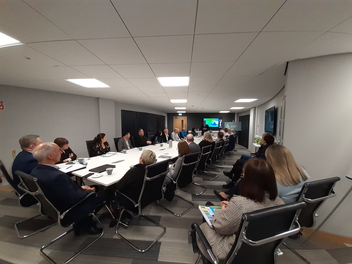 Great turn out this morning online and in person at #EcosHUB for the <a href="/mea_bc/">Mid and East Antrim Borough Council</a> MTF Steering and Skills meeting.  Fantastic discussions around Skills initiatives, Digitalisation supports and plans for Clean energy.  Thank you <a href="/Inter_Trade/">InterTradeIreland</a> <a href="/Scanmatix/">Scanmatix</a> @IUK_KTN <a href="/Michelin/">Michelin</a> <a href="/NRCCollege/">NRCcollege</a>