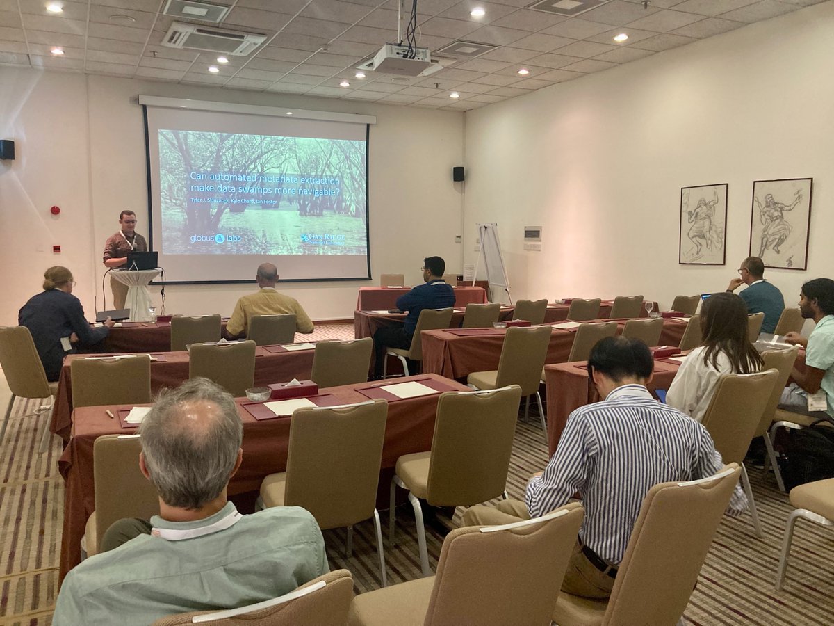 📢 At #eScience23! Our very own @tjskluz dives deep into "Can Automated Metadata Extraction make Scientific Data More Navigable?" 📊🔍 Exciting exploration on elevating the accessibility of scientific data. Kudos, Tyler! 🌟🔬
<a href="/OLCFGOV/">OLCF</a>