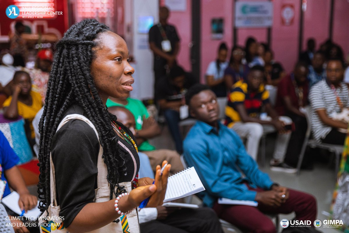 YALIRLCWAAccra's tweet photo. Our Climate Tech Innovators delved into sessions on climate tech developments, business, civic, and policy challenges. As week 1 wraps up, we're excited for the enriching engagements in the next two weeks. 🌍💡 #YaliClimateTechProgram #ClimateInnovation https://t.co/YsFsOCRaWM
