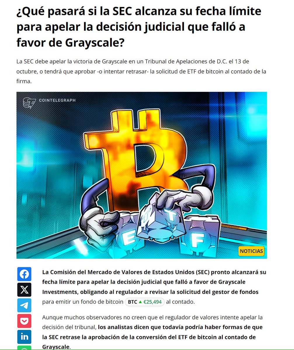 GM! El día pinta interesante para #Bitcoin Aunque no aprueben nada hoy, en  mi opinión el ETF spot es inevitable.