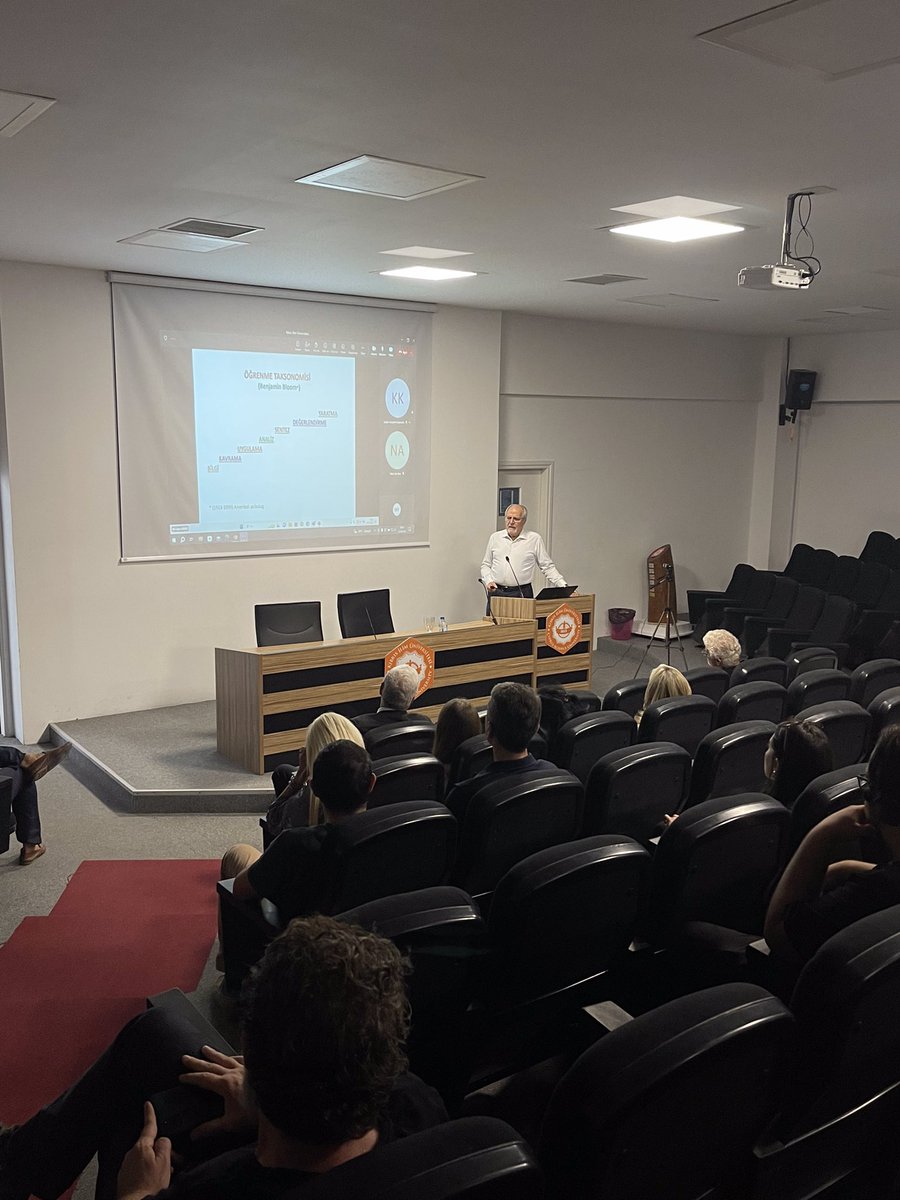 caucampus's tweet photo. Rektör Yardımcımız Prof. Dr. Tokay Gedikoğlu, “Bağıl Değerlendirme” Konulu Seminer Gerçekleştirdi 🧡
#OnceSen #YouFirst #csuseminer #csu https://t.co/wwjJM3hr7s