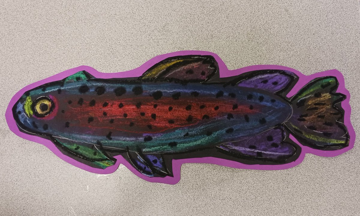 BPWildarts's tweet photo. #rainbowtrout @BPEWildcats https://t.co/7sxI5VVFTe
